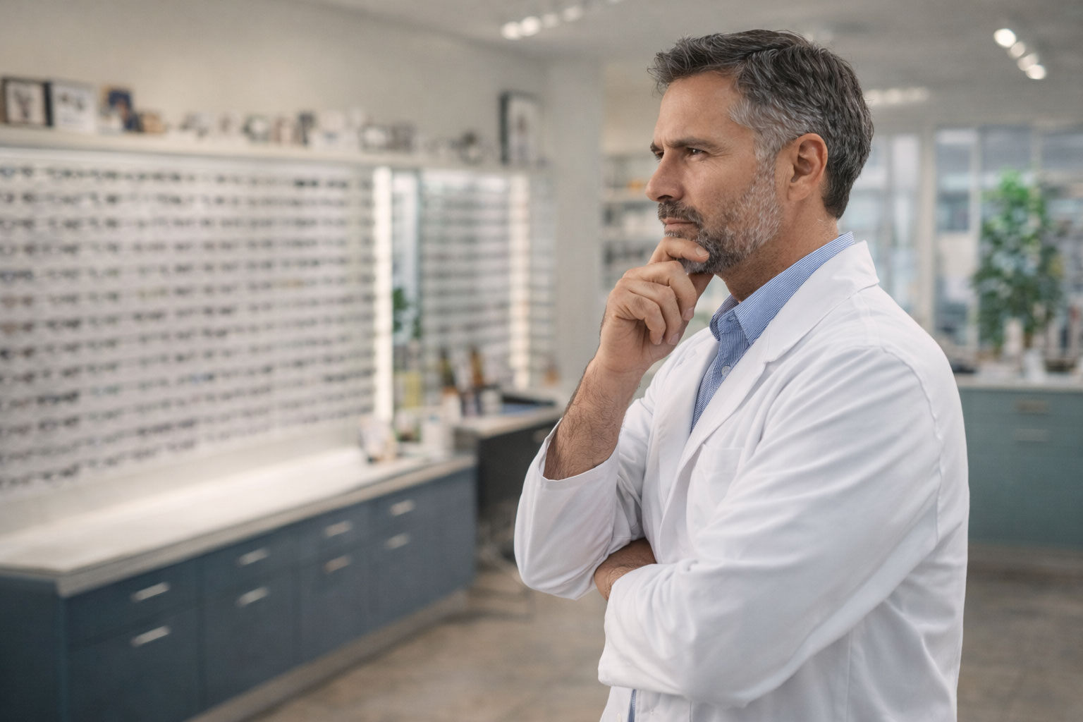Optical practice owner concerned about business performance