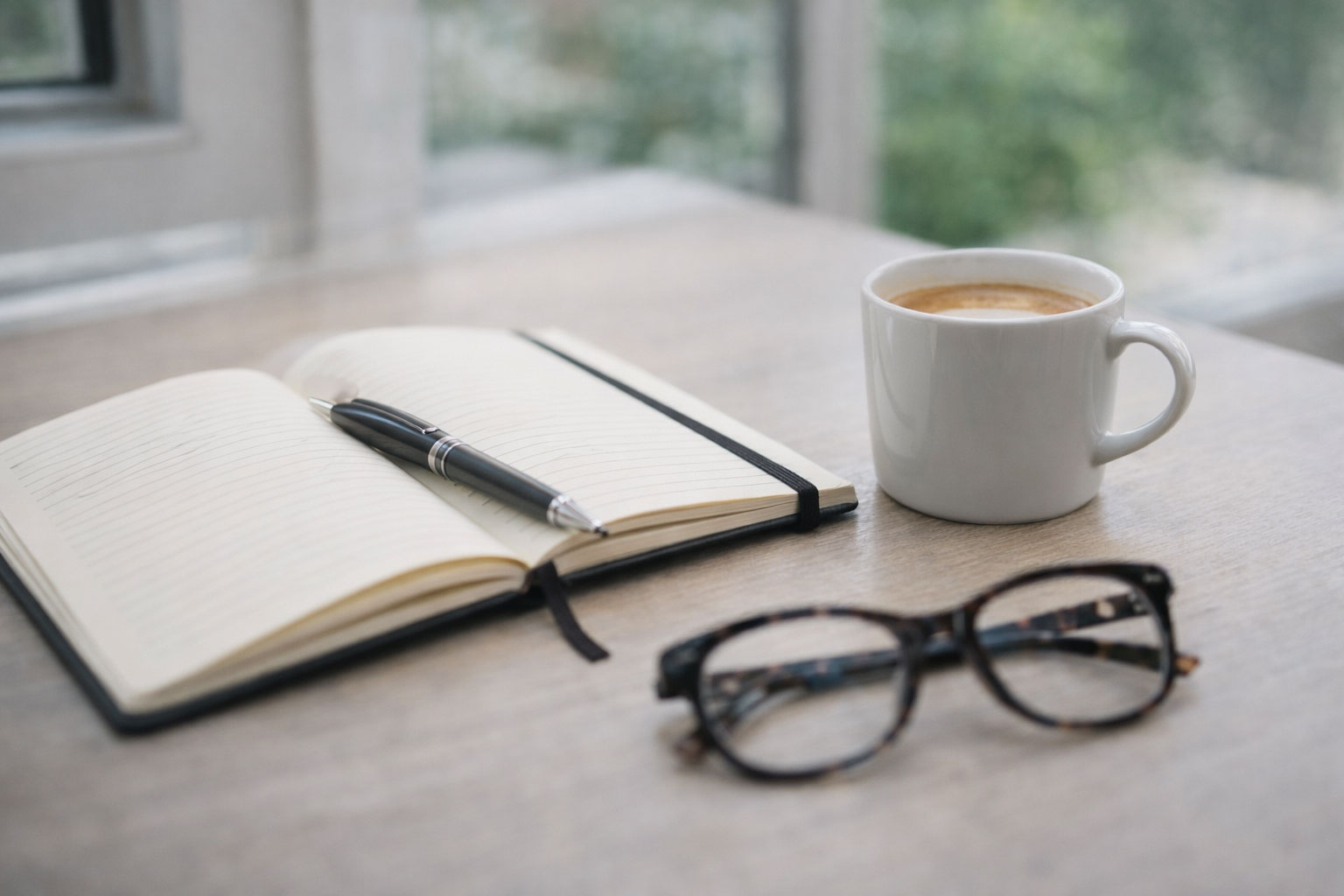 Consultative workspace representing confidence and strategy