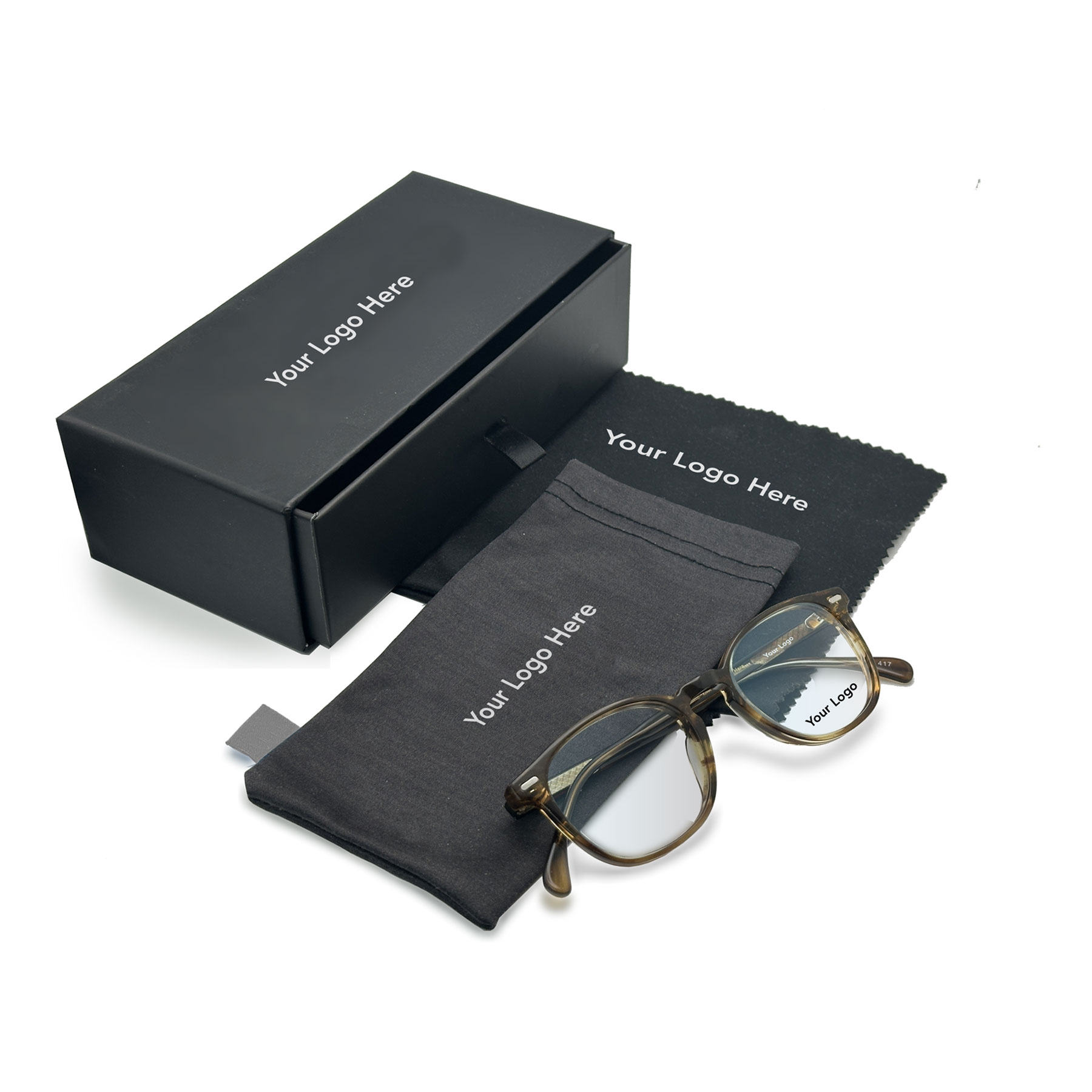 Private label eyewear packaging presentation