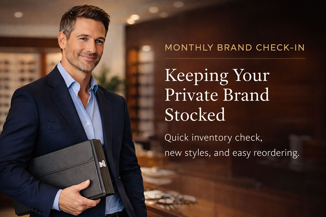 Monthly check-in for your private brand