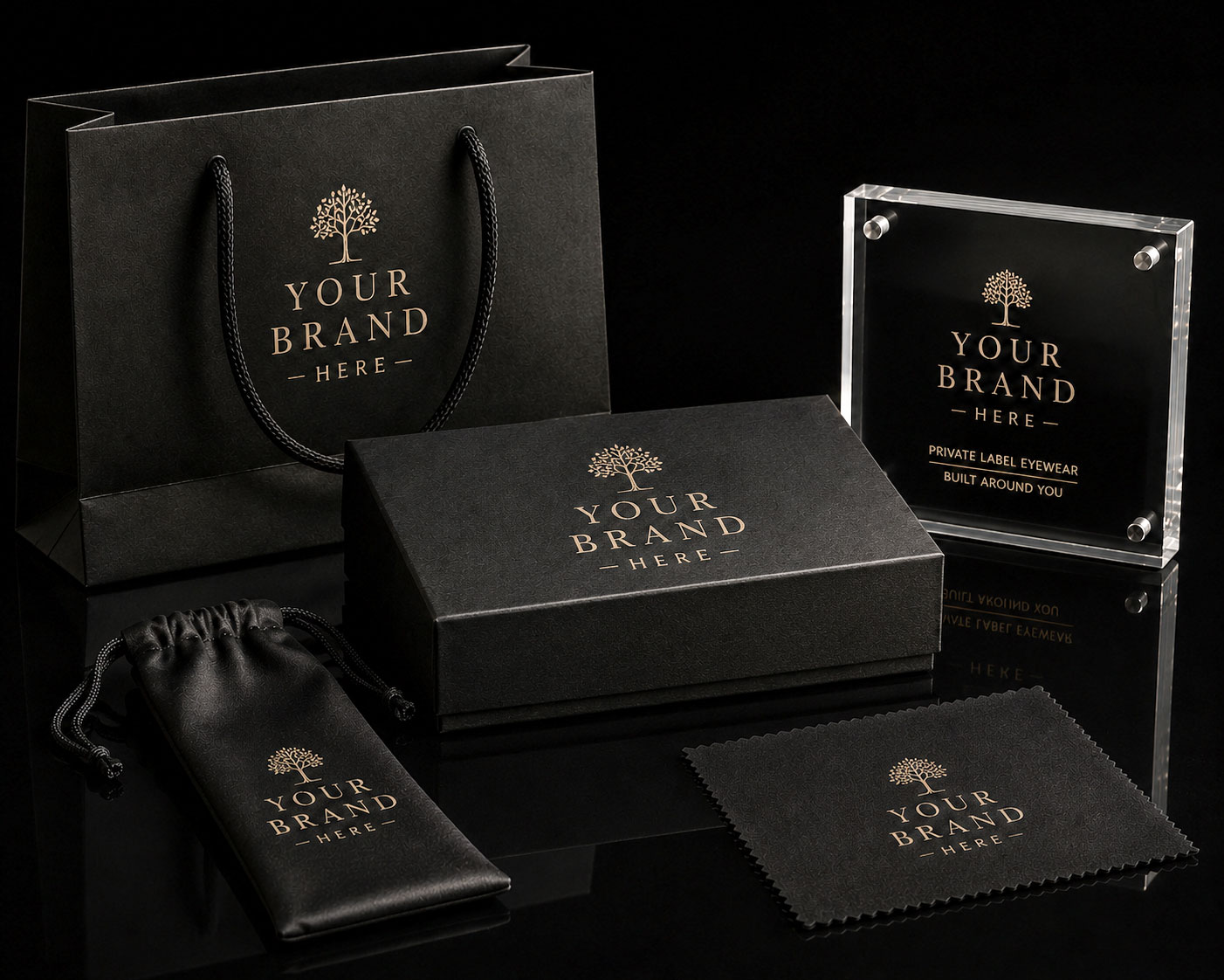 Private label packaging with brand presentation
