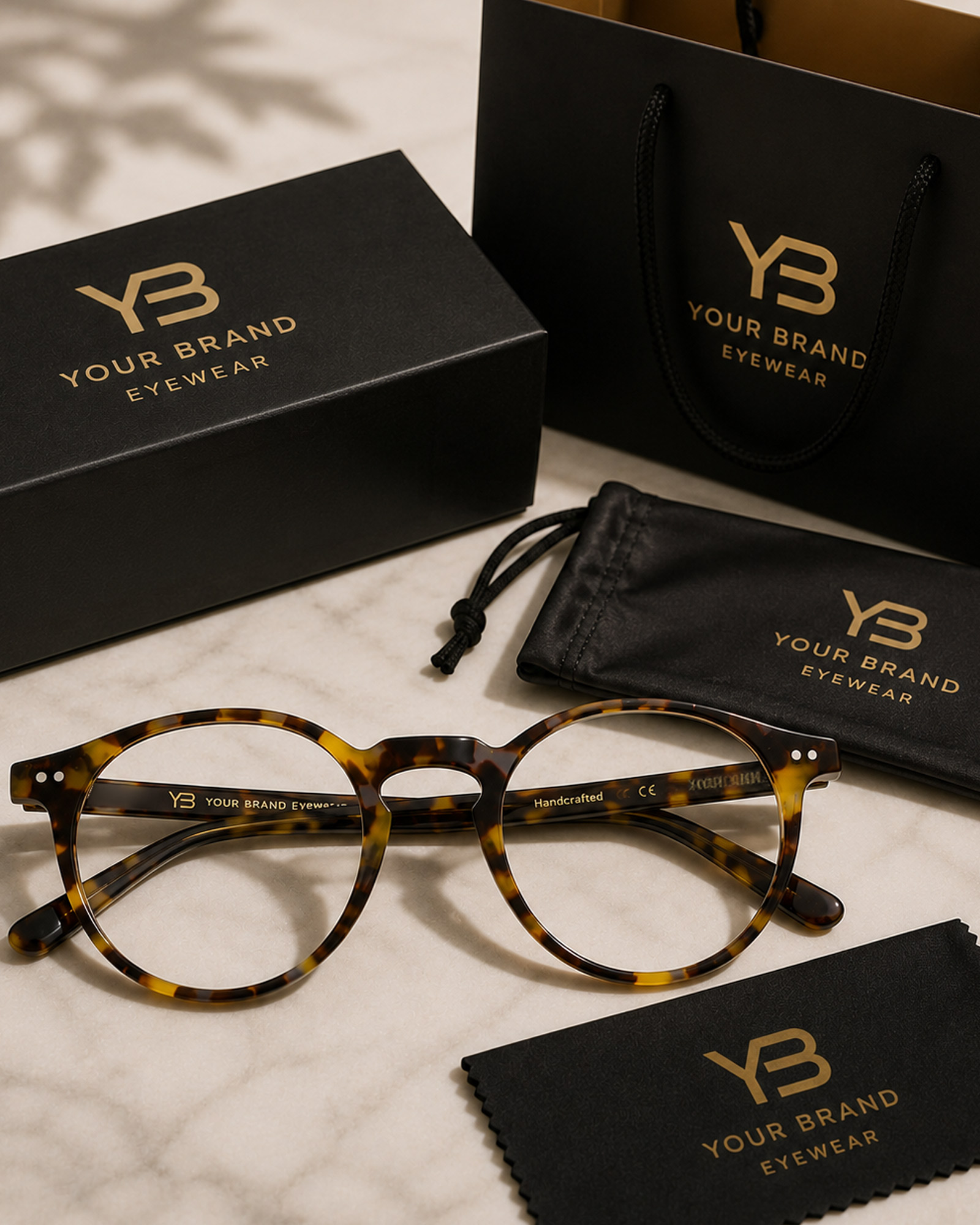 Branded eyewear packaging collection