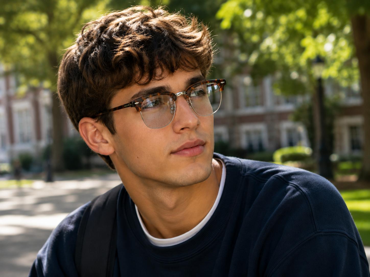male model wearing Your Brand Eyewear Style 391