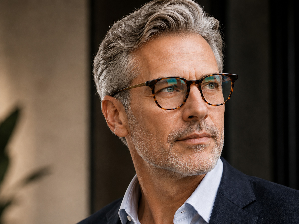 male model wearing Your Brand Eyewear Style 394