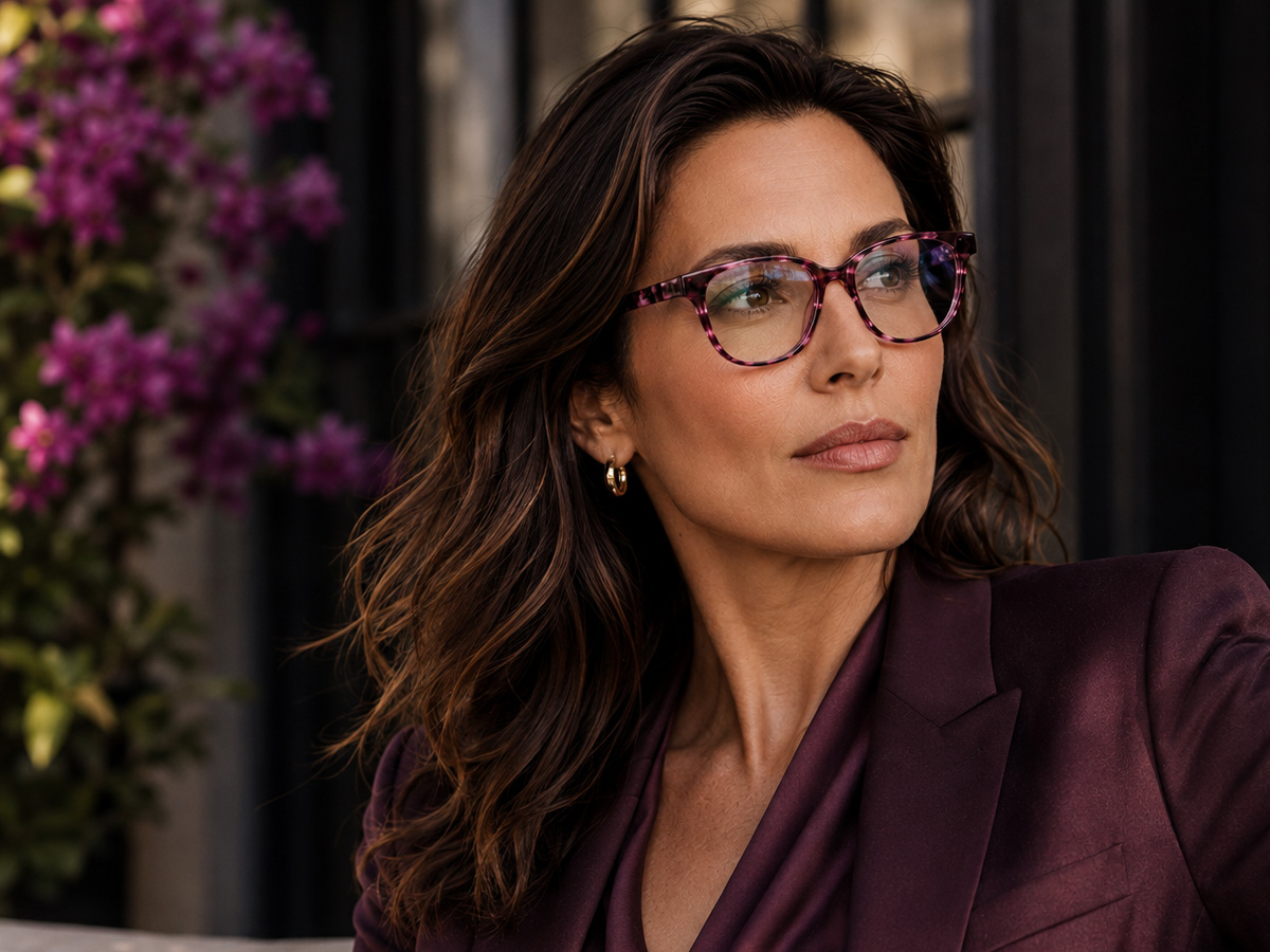 male and female models wearing Your Brand Eyewear Style 405