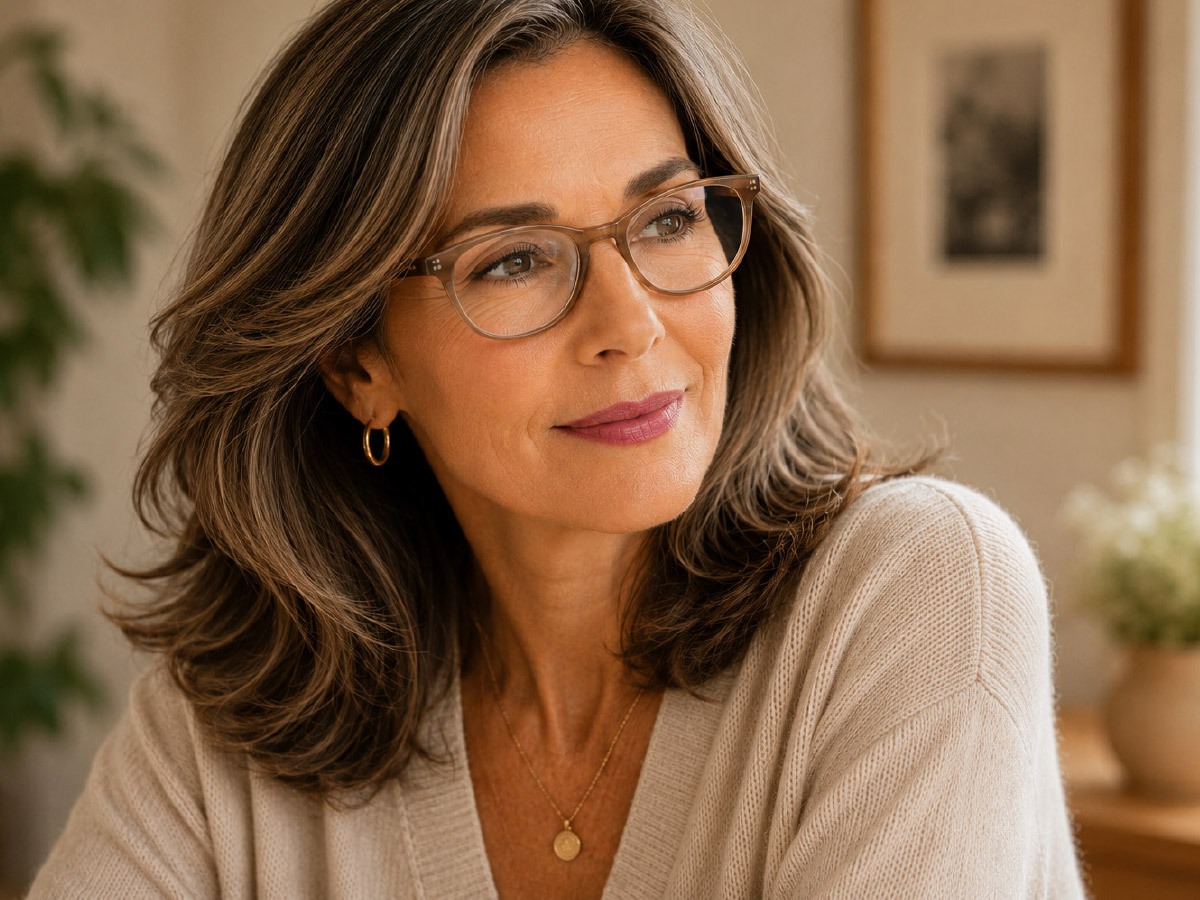 Female model wearing Your Brand Eyewear Style 526