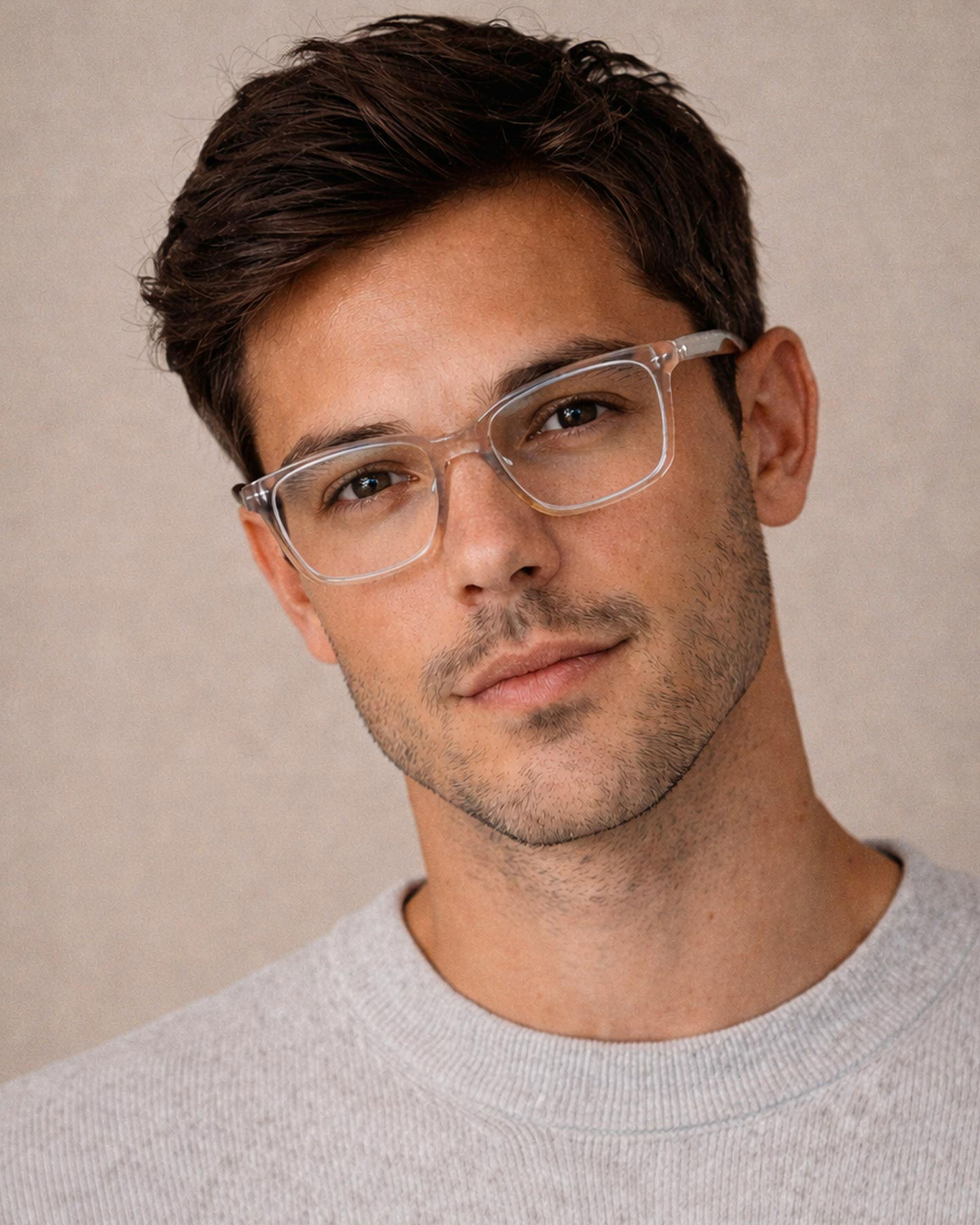 male model wearing Your Brand Eyewear Style 601