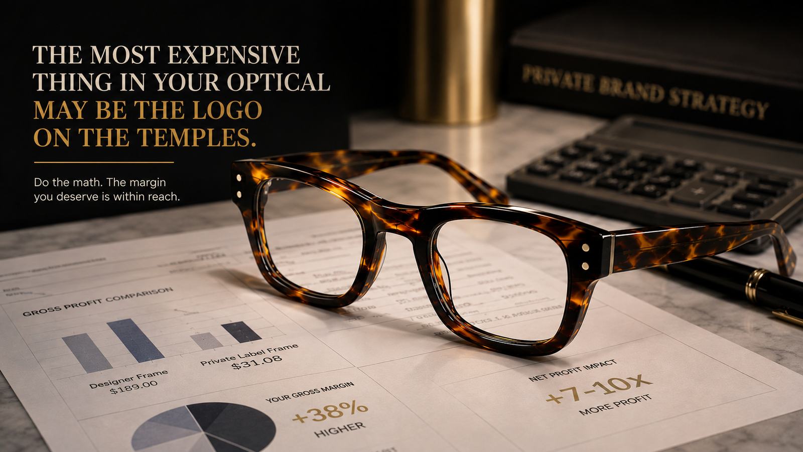 Private label eyewear profit comparison