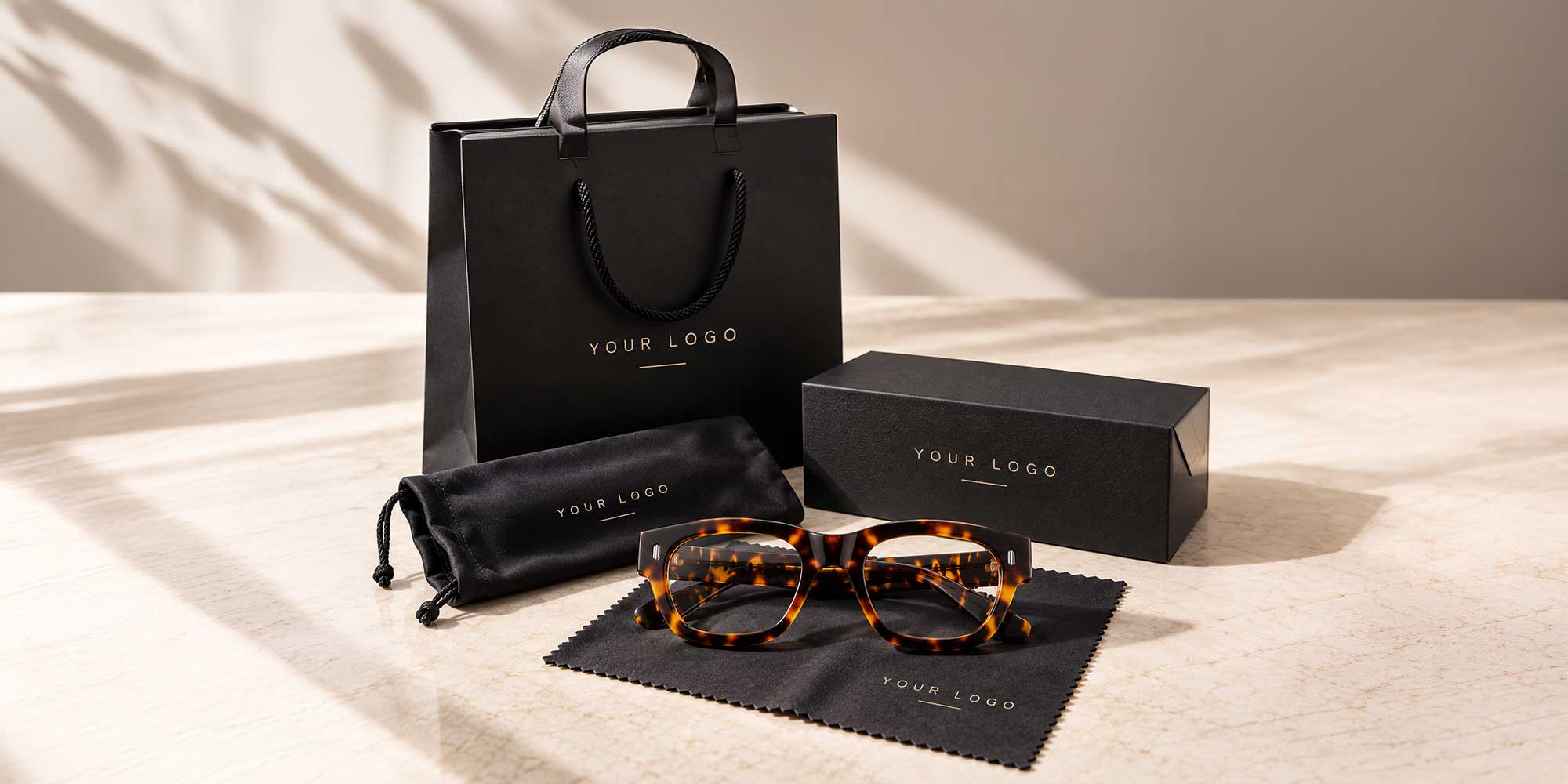 Your Brand Eyewear branded packaging